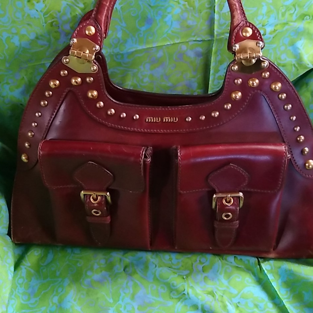 Miu Miu leather handbag